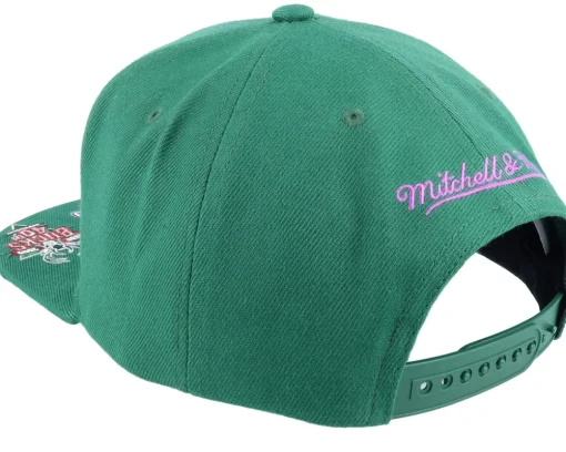 Milwaukee Bucks Front Face Green Snapback - Mitchell & Ness