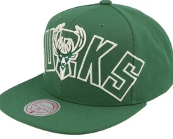 Milwaukee Bucks Full Frontal Green Snapback - Mitchell & Ness