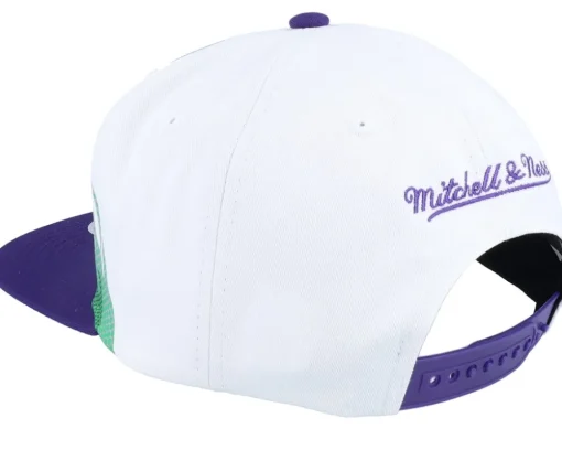 Milwaukee Bucks Hot Fire White Snapback - Mitchell & Ness