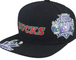 Milwaukee Bucks Landed Hwc Black Snapback - Mitchell & Ness