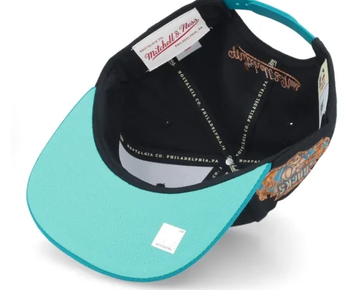 Milwaukee Bucks Make Cents Black/Teal Snapback - Mitchell & Ness