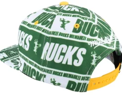 Milwaukee Bucks Meat Paper Green Snapback - Mitchell & Ness