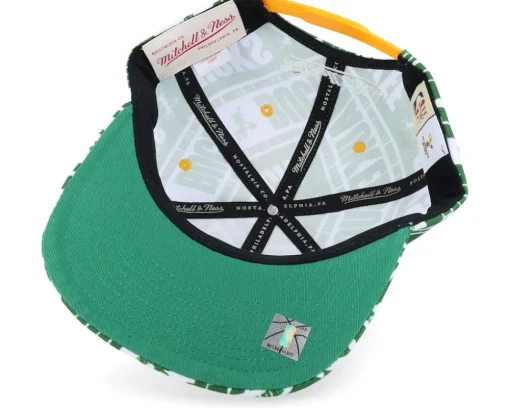 Milwaukee Bucks Meat Paper Green Snapback - Mitchell & Ness