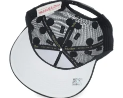 Milwaukee Bucks Monogram Black A-frame Trucker - Mitchell & Ness