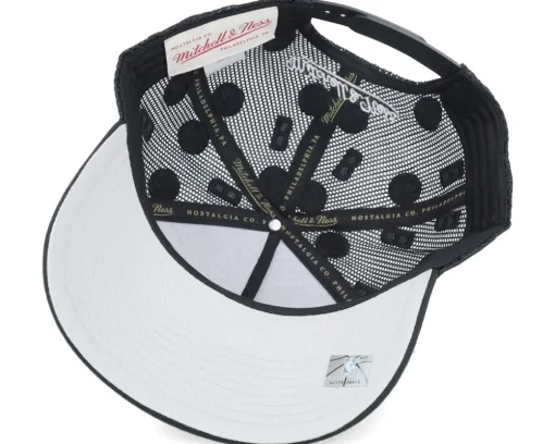 Milwaukee Bucks Monogram Black A-frame Trucker - Mitchell & Ness