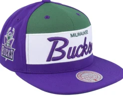 Milwaukee Bucks Retro Sport Hwc Purple Snapback - Mitchell & Ness