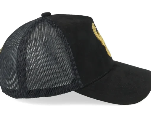 Milwaukee Bucks Suede Black Trucker - Mitchell & Ness