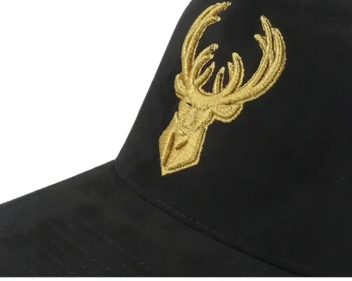 Milwaukee Bucks Suede Black Trucker - Mitchell & Ness