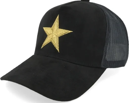 Milwaukee Bucks Suede Black Trucker - Mitchell & Ness