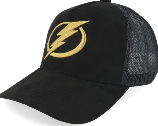 Milwaukee Bucks Suede Black Trucker - Mitchell & Ness
