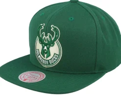 Milwaukee Bucks Team Ground Green Adjustable - Mitchell & Ness