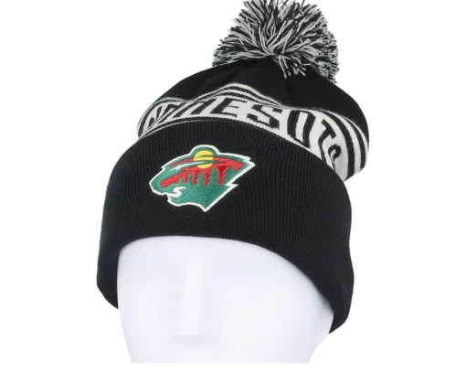 Minnesota Wild Black/Natural Pom - Fanatics
