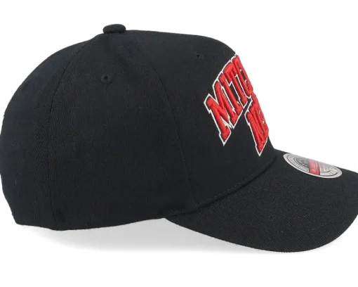 M&n Arch Black/Red Adjustable - Mitchell & Ness