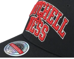 M&n Arch Black/Red Adjustable - Mitchell & Ness