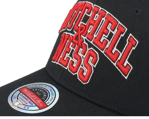 M&n Arch Black/Red Adjustable - Mitchell & Ness