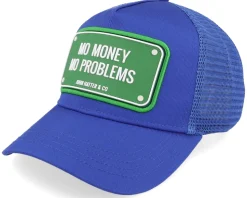 Mo Money Mo Problems Blue A-Frame Trucker - John Hatter & Co