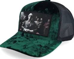 Mob Boss Velvet Green/Black A-frame Trucker - Calza Pennello