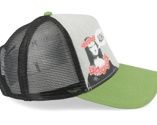 Mona Grey/Black/Green Trucker - Coastal