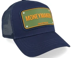 Money Maker Navy Blue A-Frame Trucker - John Hatter & Co
