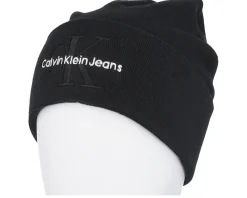 Mono Logo Embro Beanie Black Cuff - Calvin Klein