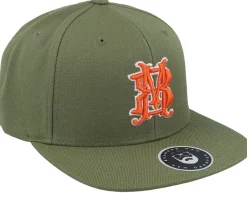 Monogram Green Snapback - Bearded Man