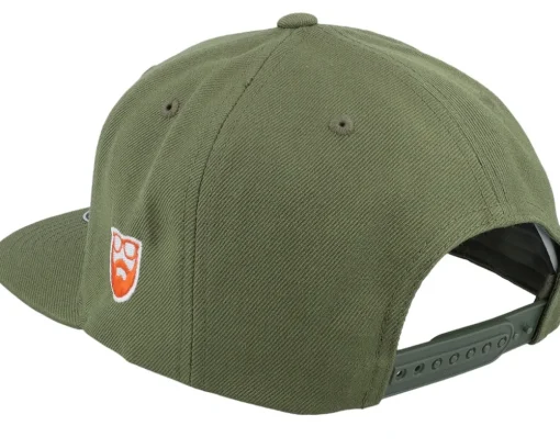 Monogram Green Snapback - Bearded Man