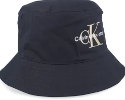 Monogram Hat Black Bucket - Calvin Klein