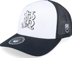 Monogram Retro Black/White/Black Trucker - Bearded Man