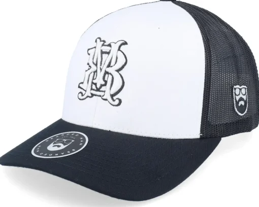 Monogram Retro Black/White/Black Trucker - Bearded Man