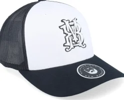 Monogram Retro Black/White/Black Trucker - Bearded Man