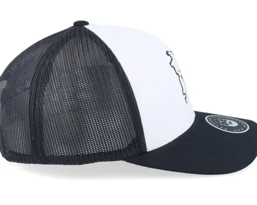 Monogram Retro Black/White/Black Trucker - Bearded Man