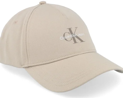Monologo Print Cap Warm Savannah Tan Adjustable - Calvin Klein