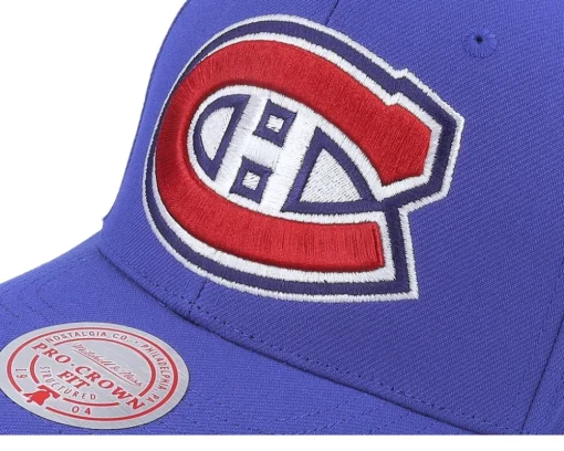 Montreal Canadiens Team Ground 2.0 Pro Blue Adjustable - Mitchell & Ness