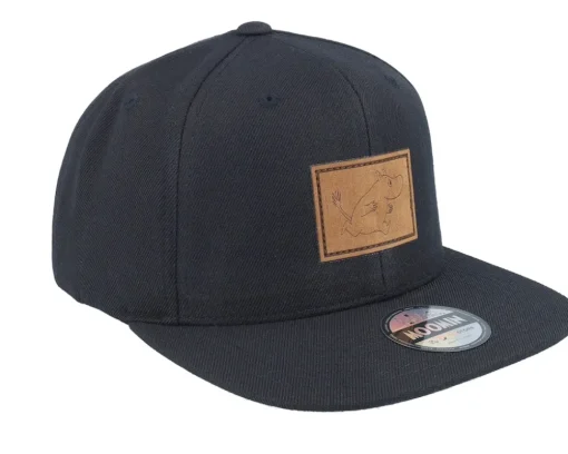 Moomin Engraved Patch Black Snapback - Moomin