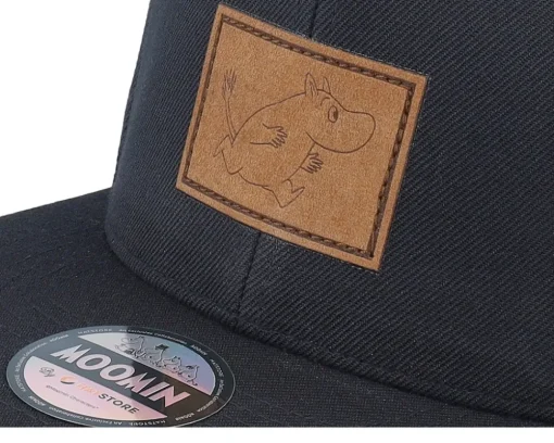 Moomin Engraved Patch Black Snapback - Moomin