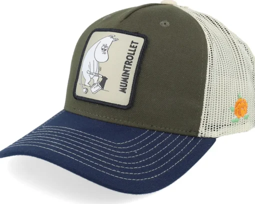 Moomin Patch Olive/Navy/Beige Trucker - SQRTN