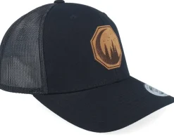 Moon & Pine Trees Black Trucker - Wild Spirit