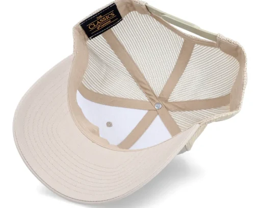 Moonlight Arc Patch Beige Trucker - Wild Spirit
