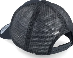 Mount Fuji Sunset Retro Black A-frame Trucker - Wild Spirit