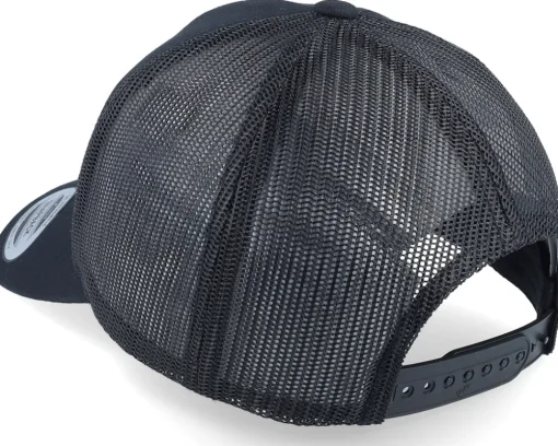 Mount Fuji Sunset Retro Black A-frame Trucker - Wild Spirit
