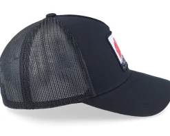 Mount Fuji Sunset Retro Black A-frame Trucker - Wild Spirit