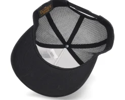 Mount Fuji Sunset Retro Black A-frame Trucker - Wild Spirit