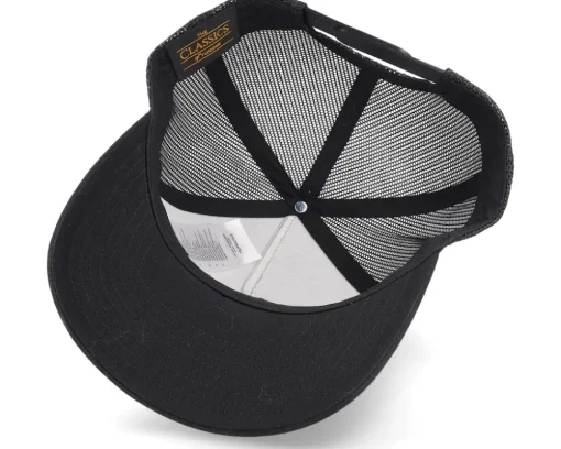 Mount Fuji Sunset Retro Black A-frame Trucker - Wild Spirit