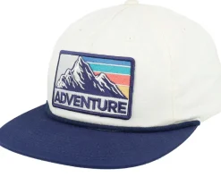 Mountain Adventure Patch Rope Ivory/Navy Snapback - Wild Spirit