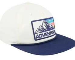 Mountain Adventure Patch Rope Ivory/Navy Snapback - Wild Spirit