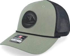 Mountain And Eagle Black Patch Loden/Black Rope A-frame Trucker - Wild Spirit