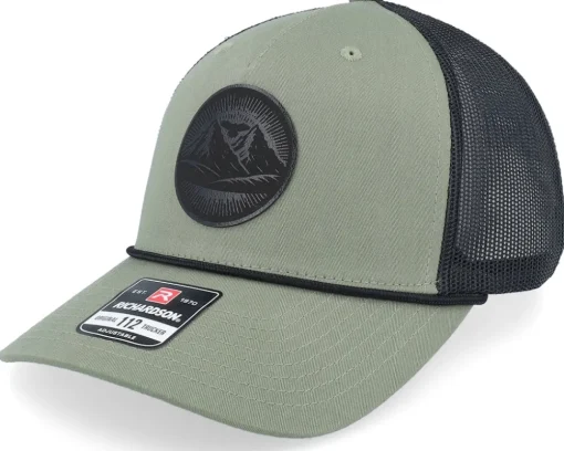 Mountain And Eagle Black Patch Loden/Black Rope A-frame Trucker - Wild Spirit
