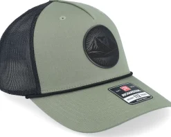 Mountain And Eagle Black Patch Loden/Black Rope A-frame Trucker - Wild Spirit
