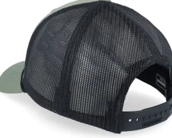 Mountain And Eagle Black Patch Loden/Black Rope A-frame Trucker - Wild Spirit