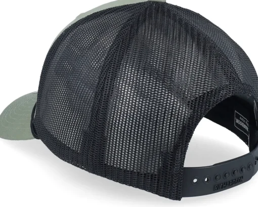 Mountain And Eagle Black Patch Loden/Black Rope A-frame Trucker - Wild Spirit